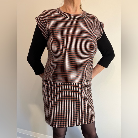 COS Black and Red Checkered Midi Dress - Picture 4 of 4